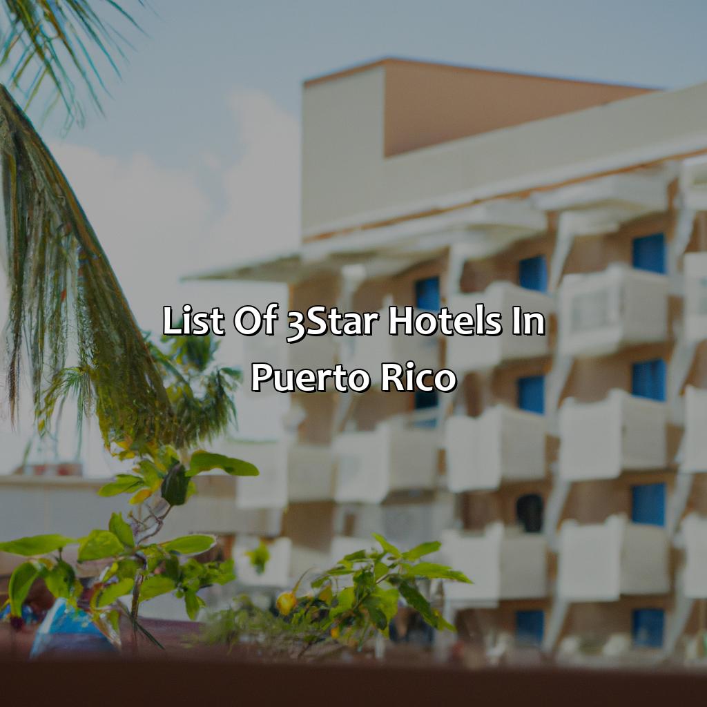 List of 3-Star Hotels in Puerto Rico-3 star hotels in puerto rico, 