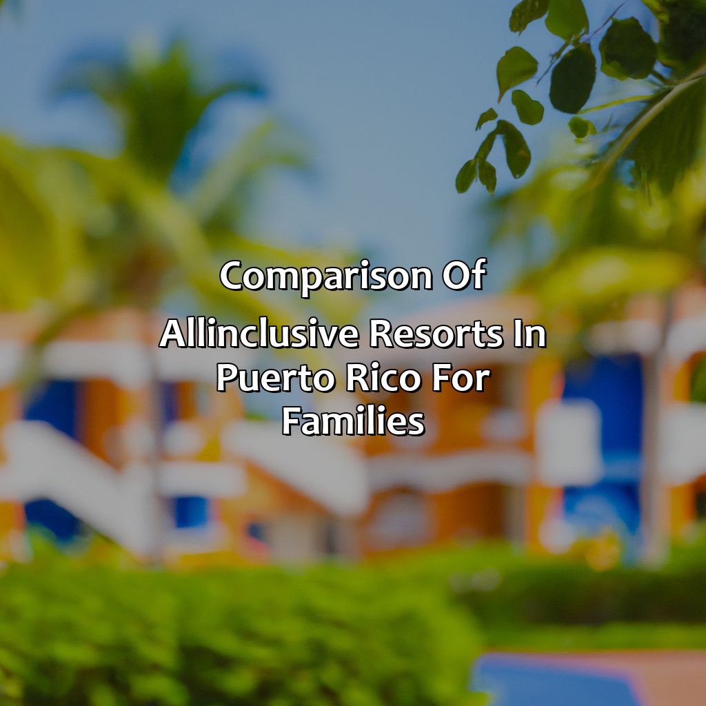 Comparison of All-Inclusive Resorts in Puerto Rico for Families-all inclusive resorts in puerto rico for families, 