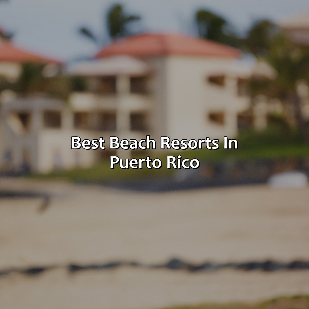 Best Beach Resorts In Puerto Rico