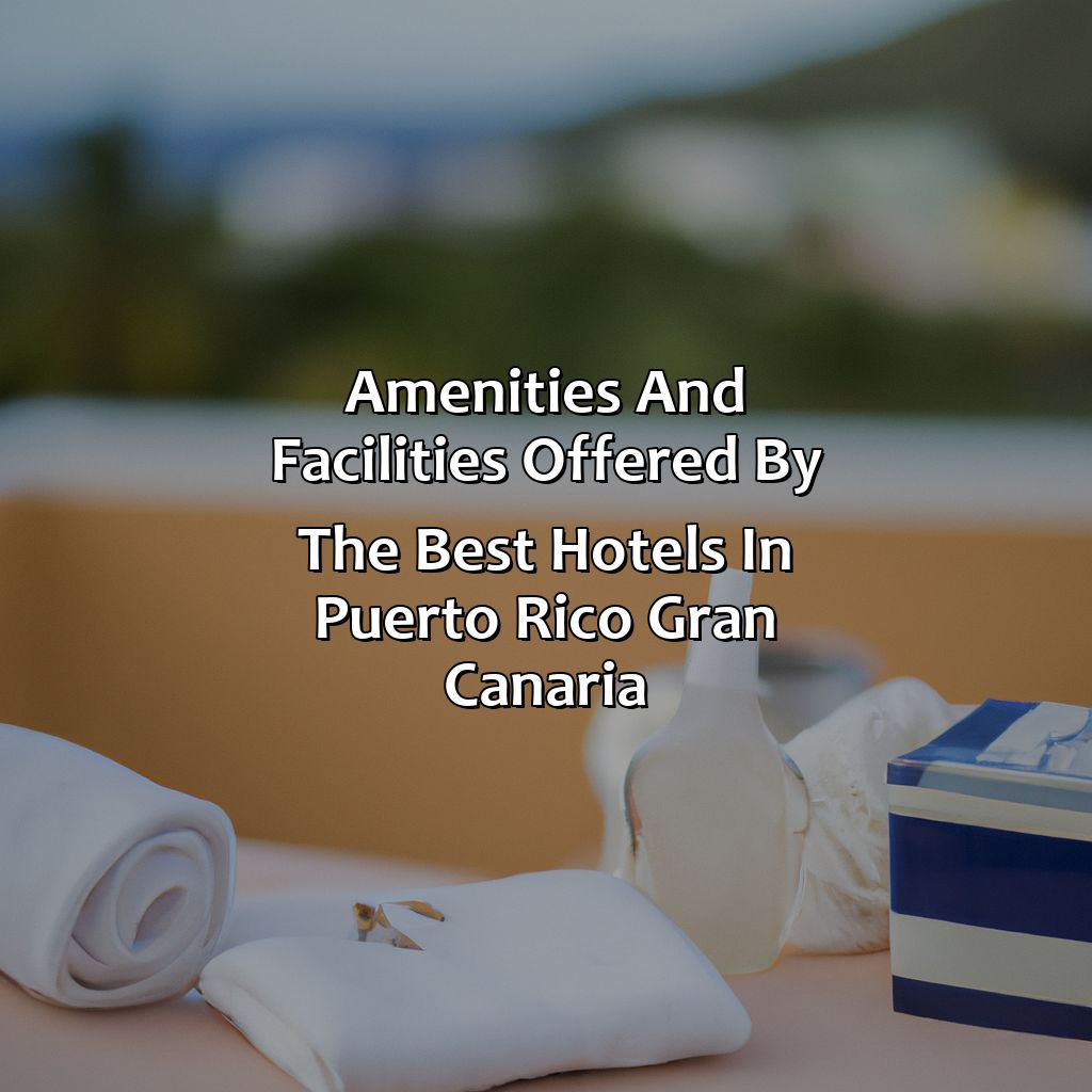 Amenities and Facilities Offered by the Best Hotels in Puerto Rico Gran Canaria-best hotels in puerto rico gran canaria, 