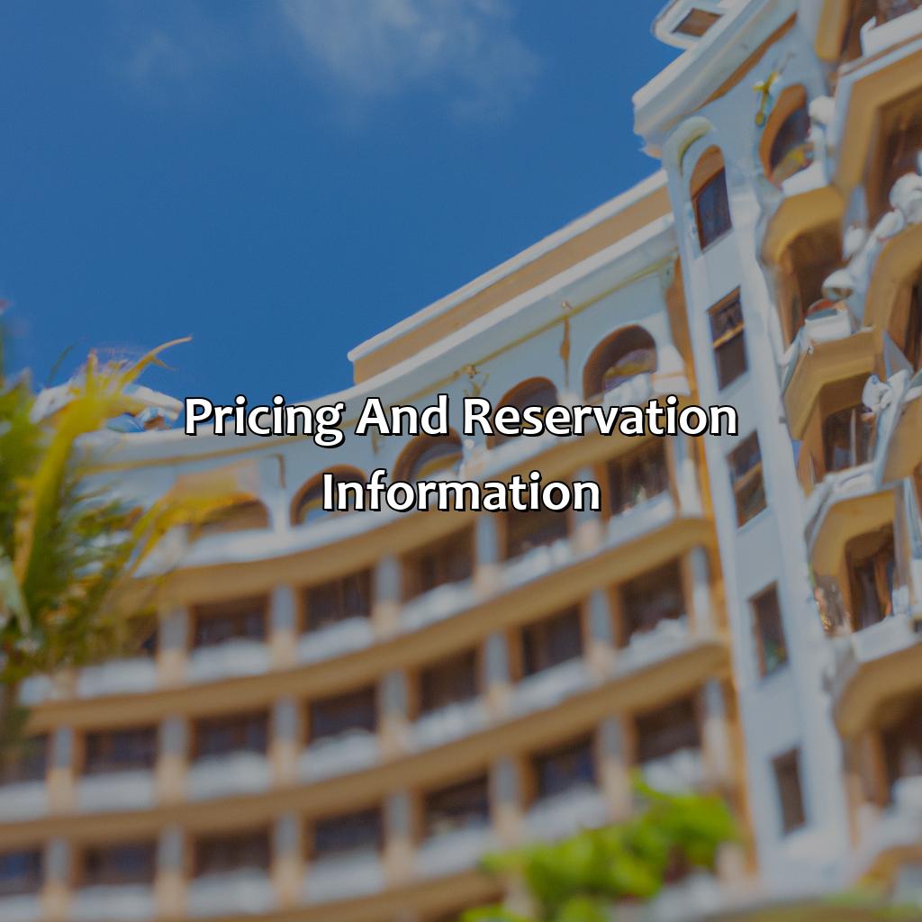 Pricing and Reservation Information-caribe hotel puerto rico, 