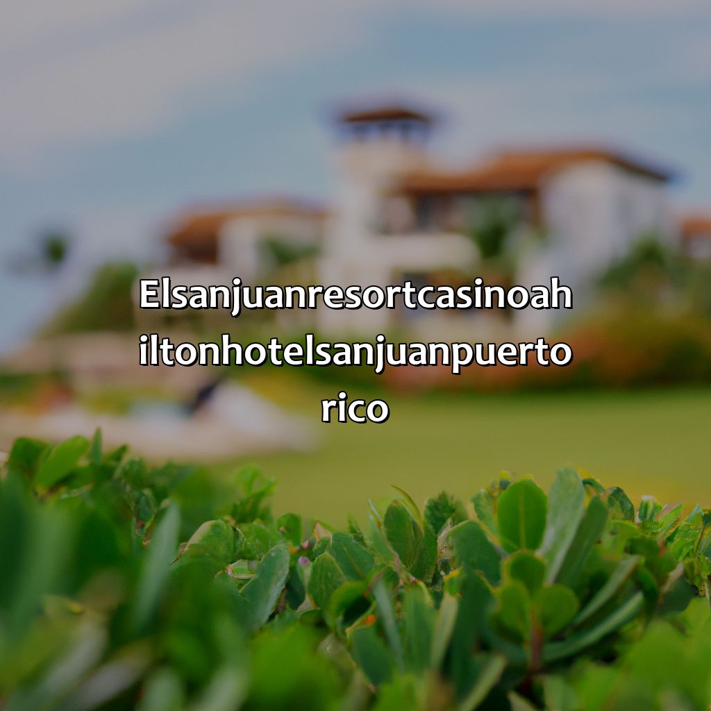 El San Juan Resort & Casino A Hilton Hotel San Juan Puerto Rico