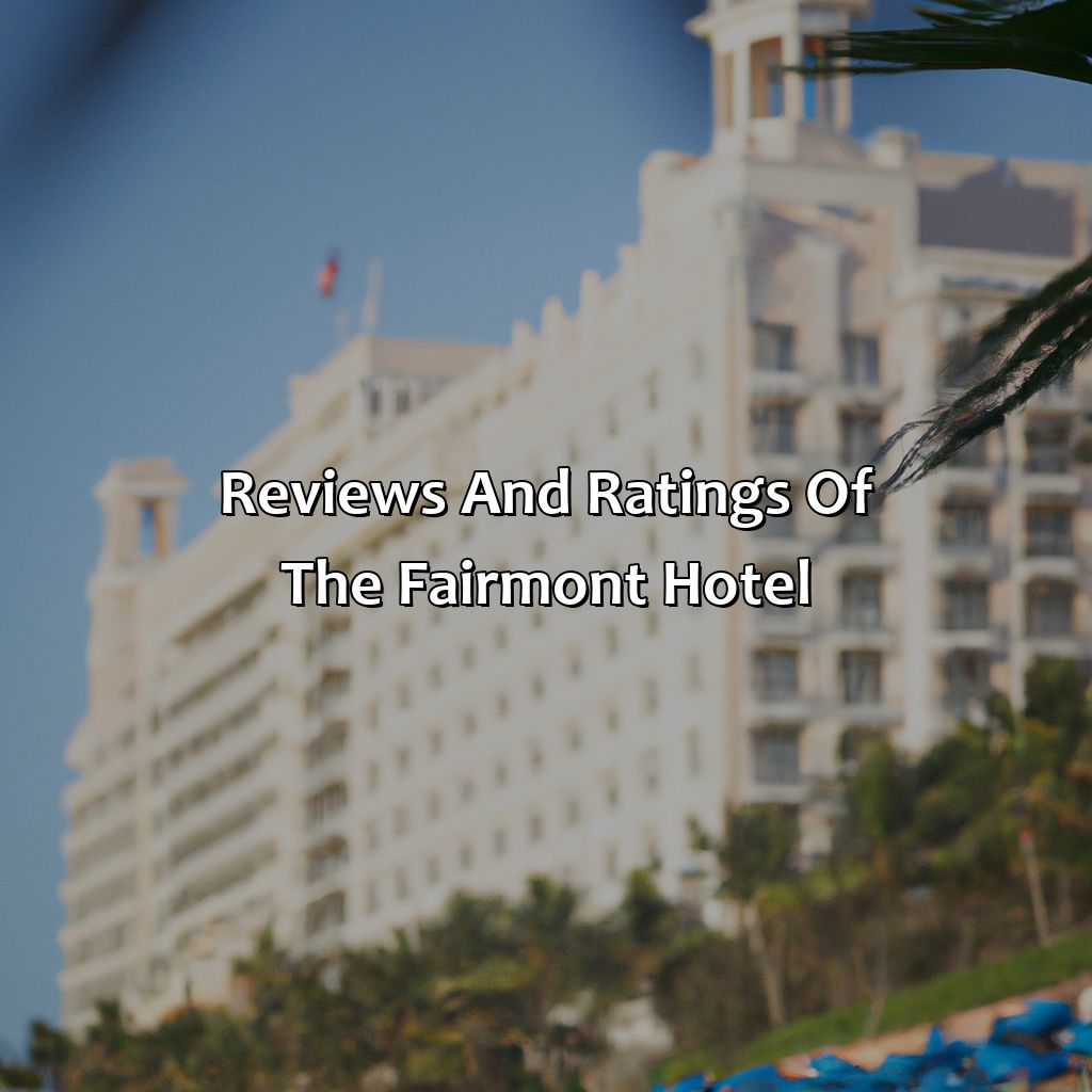 Reviews and Ratings of the Fairmont Hotel-fairmont hotel san juan puerto rico, 