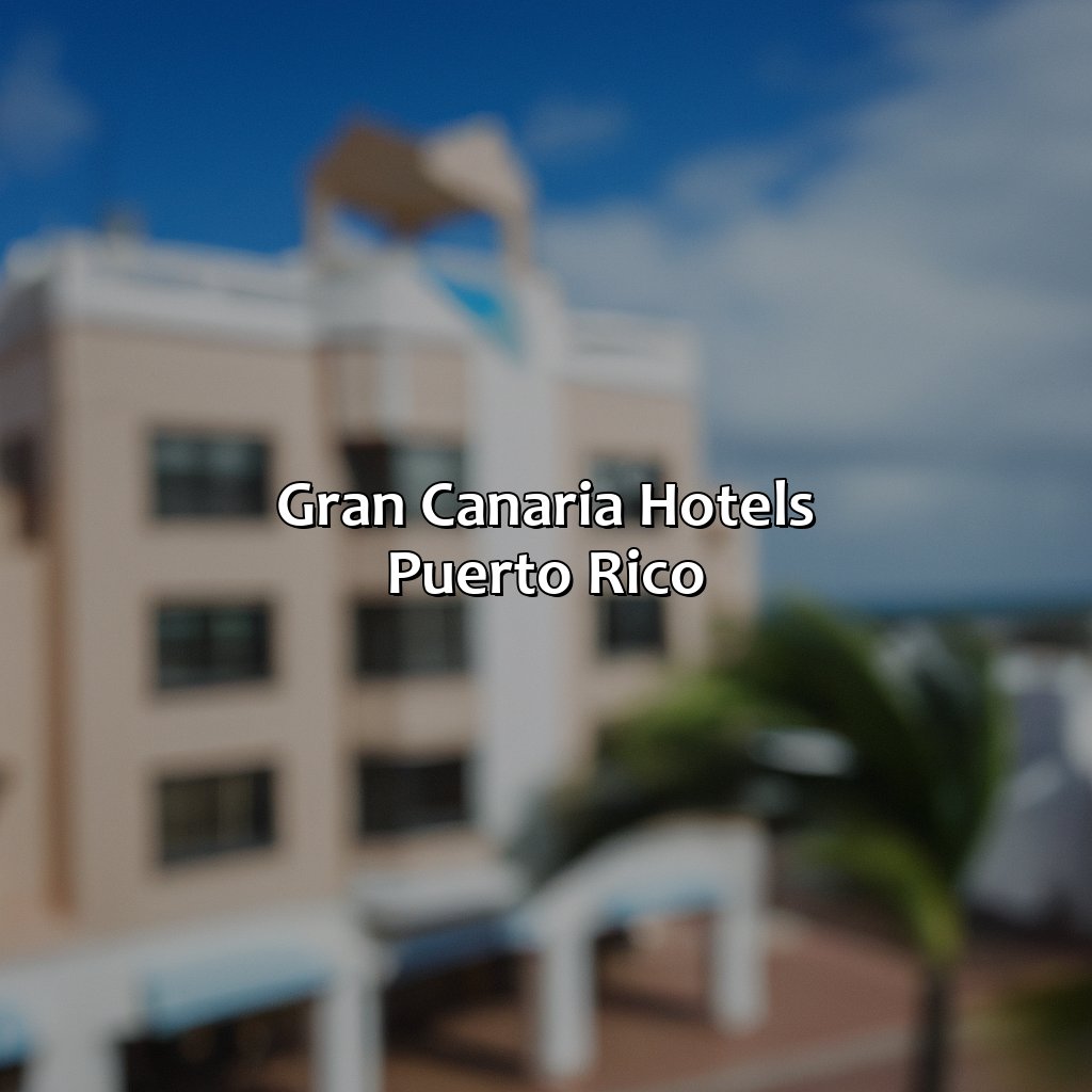 Gran Canaria Hotels Puerto Rico