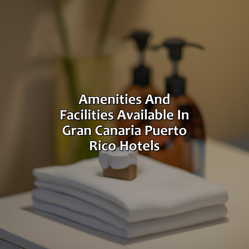 Amenities and facilities available in Gran Canaria Puerto Rico hotels-gran canaria puerto rico hotels, 