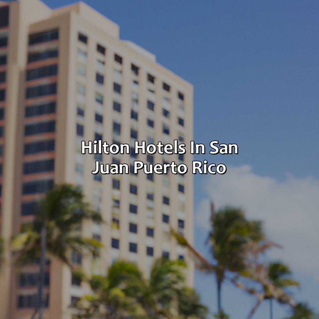 Hilton Hotels In San Juan Puerto Rico