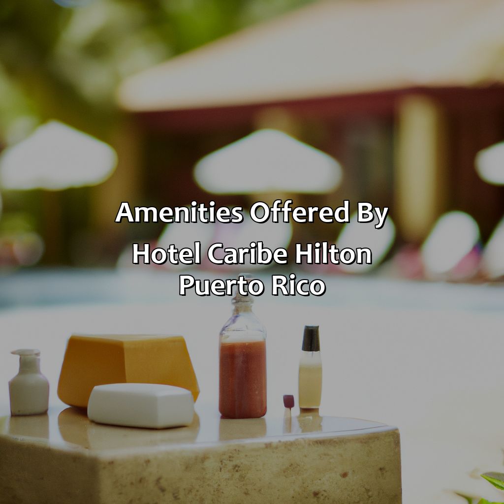 Amenities offered by Hotel Caribe Hilton Puerto Rico-hotel caribe hilton puerto rico, 