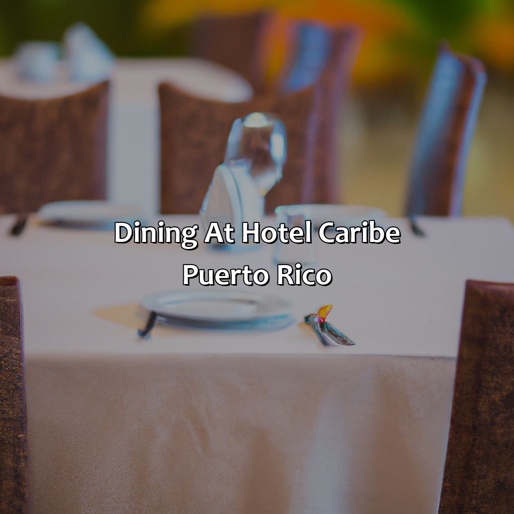 Dining at Hotel Caribe Puerto Rico-hotel caribe puerto rico, 