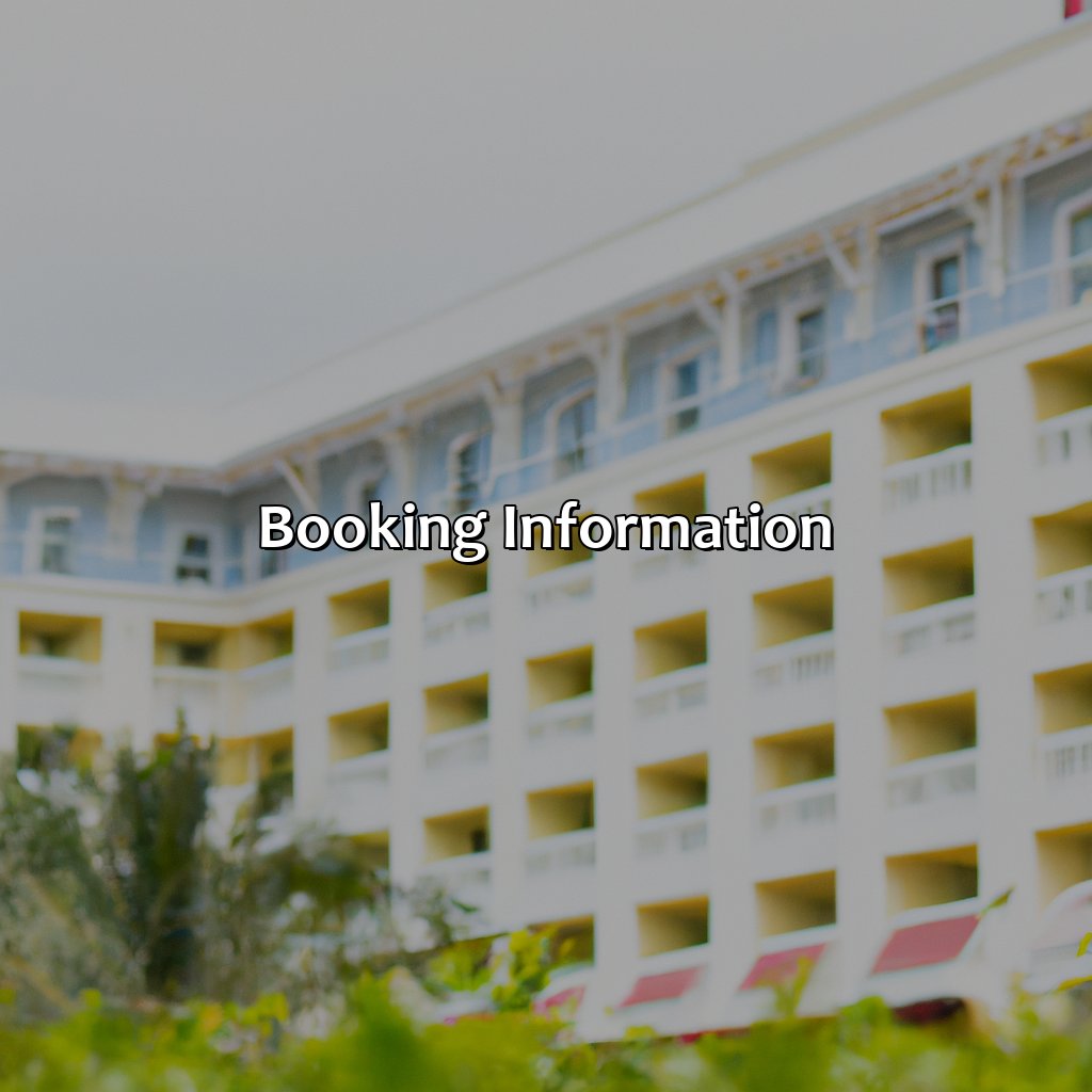 Booking information-hotel eden puerto rico, 