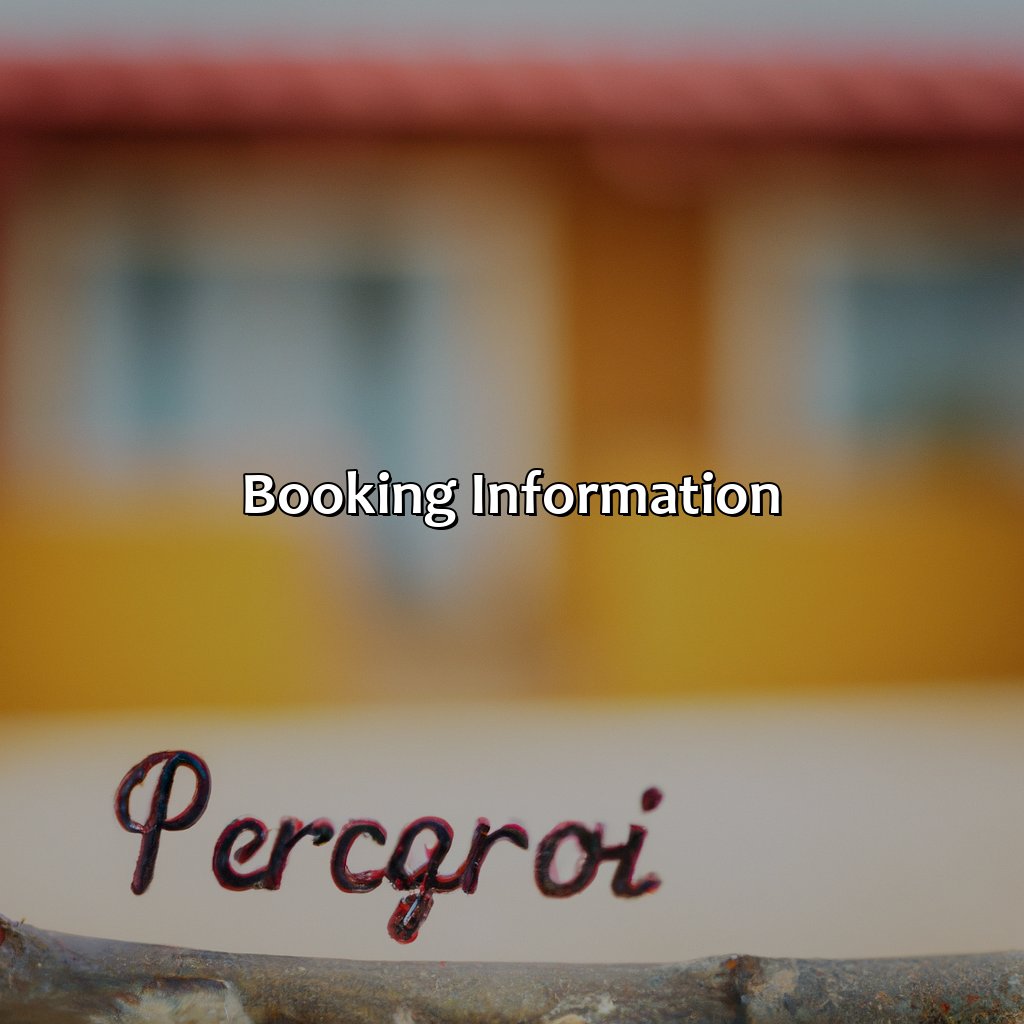 Booking Information-hotel perichi