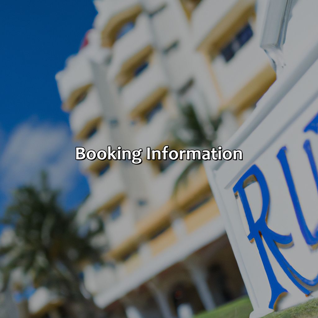 Booking Information-hotel riu vistamar puerto rico, 
