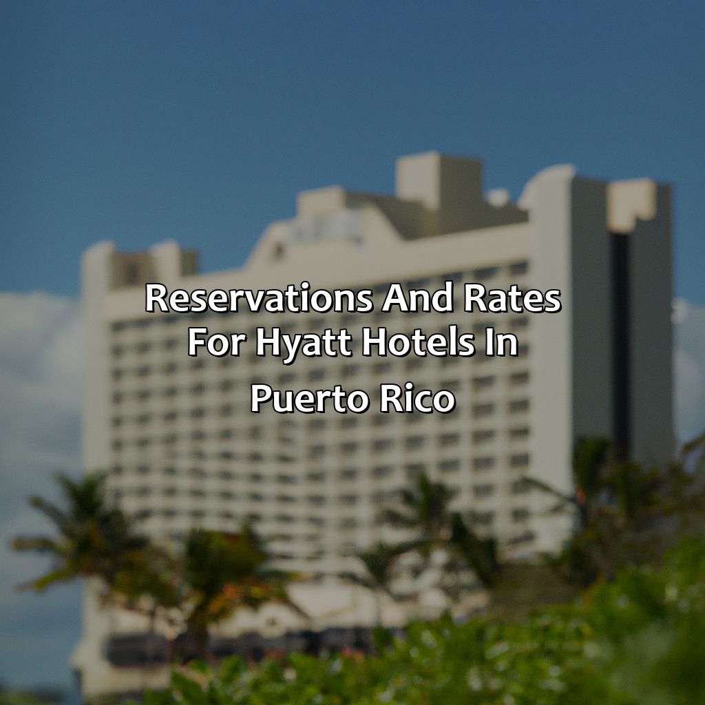 Reservations and Rates for Hyatt Hotels in Puerto Rico.-hotels hyatt puerto rico, 