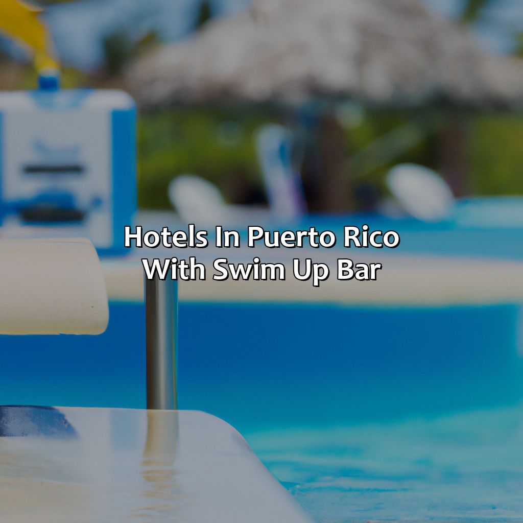 Hotels In Puerto Rico With Swim Up Bar