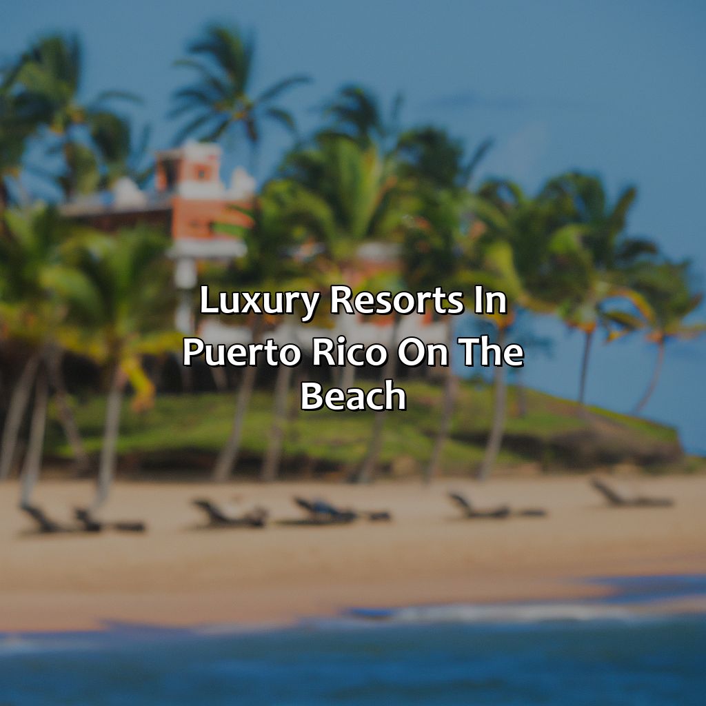 Luxury Resorts In Puerto Rico On The Beach
