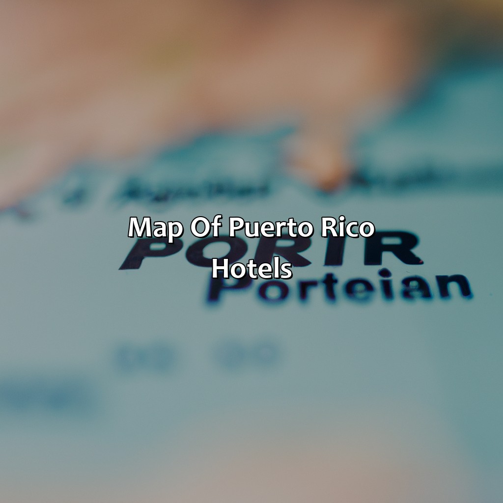 Map Of Puerto Rico Hotels