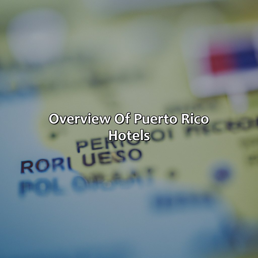 Overview of Puerto Rico Hotels-map of puerto rico hotels, 