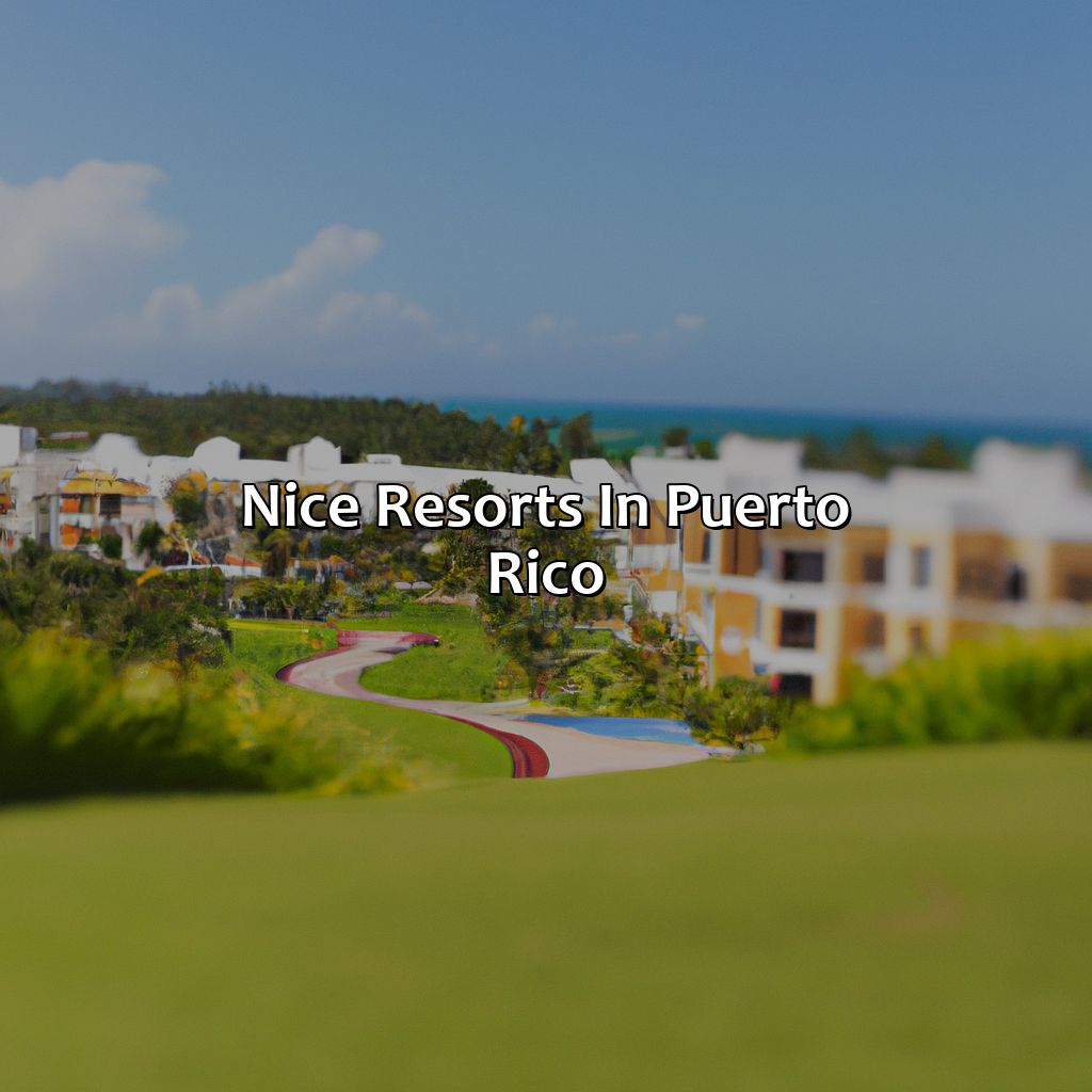 Nice Resorts In Puerto Rico