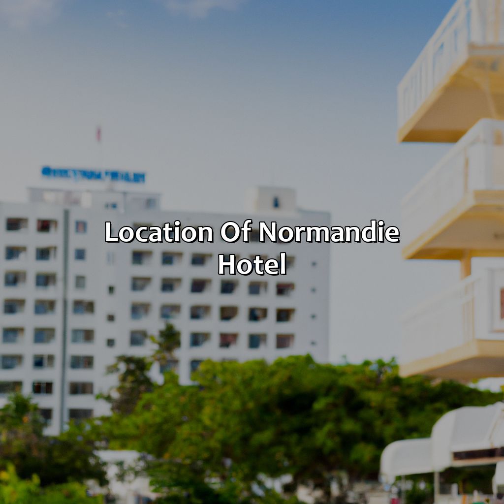 Location of Normandie Hotel-normandie hotel puerto rico, 