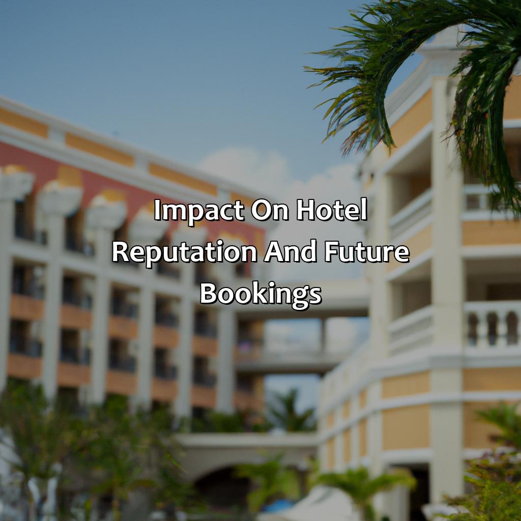 Impact on hotel reputation and future bookings-pelea hotel sheraton puerto rico, 