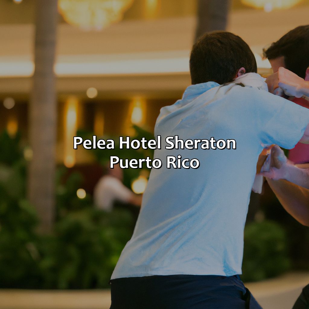 Pelea Hotel Sheraton Puerto Rico