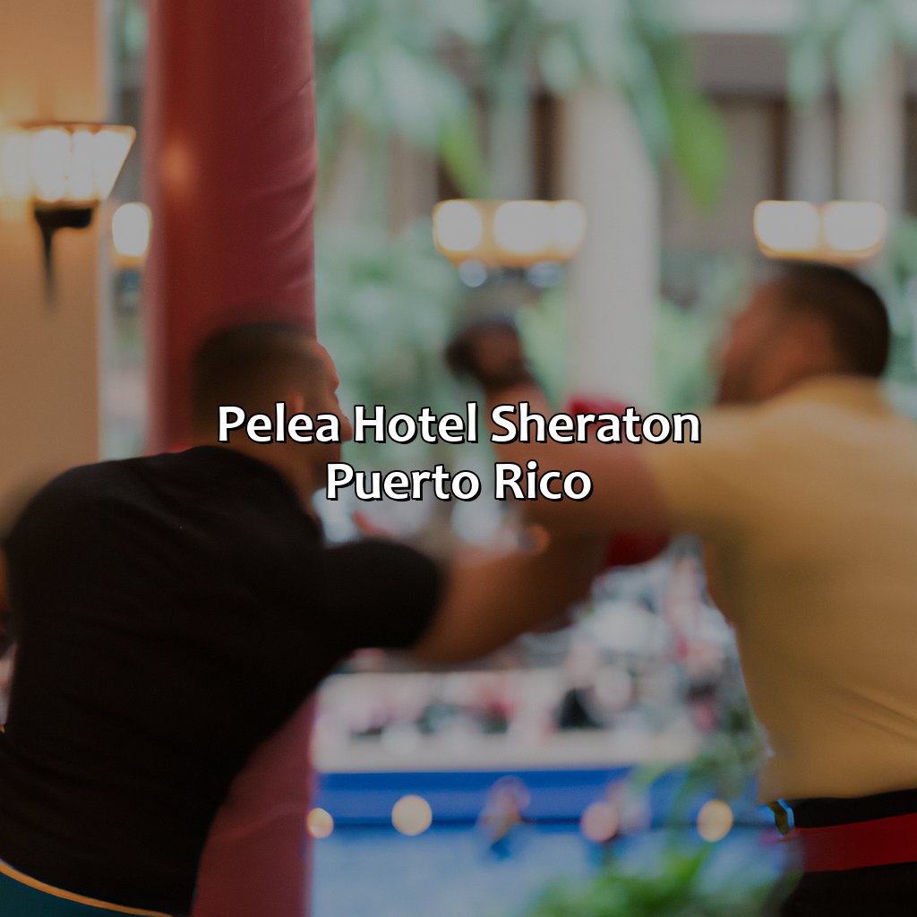 Pelea Hotel Sheraton Puerto Rico