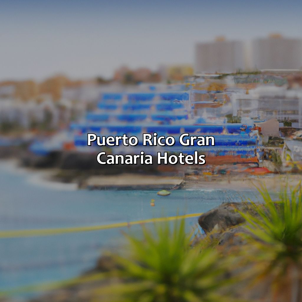 Puerto Rico Gran Canaria Hotels