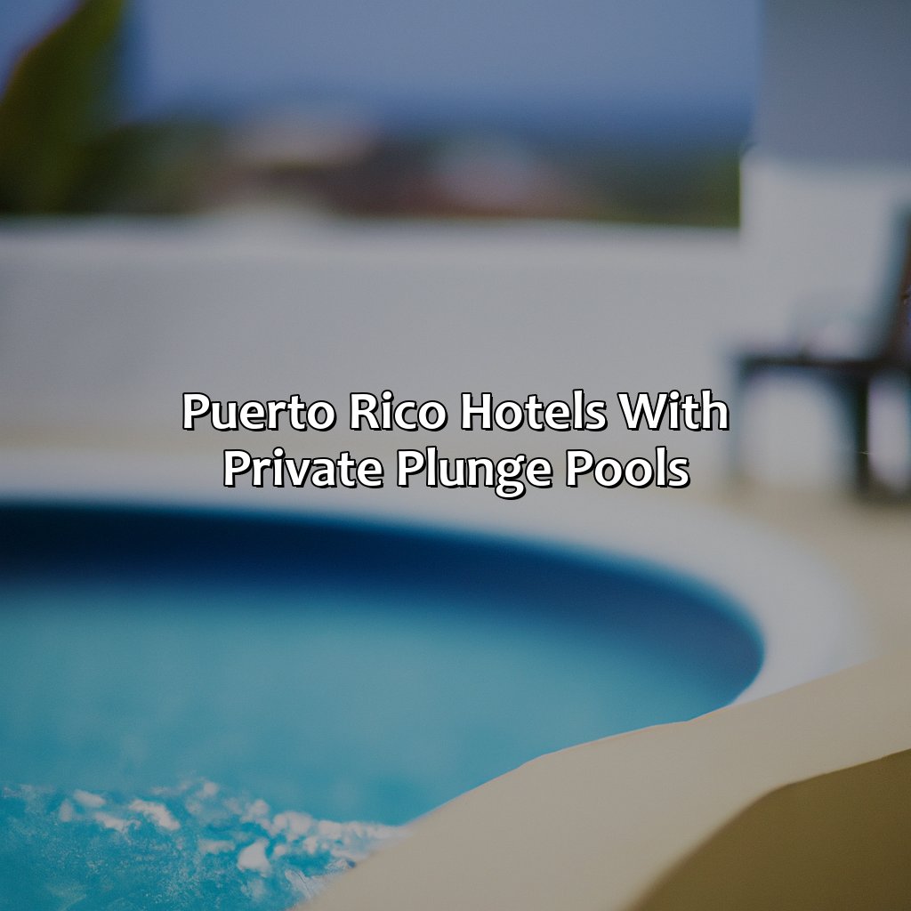 Puerto Rico Hotels With Private Plunge Pools