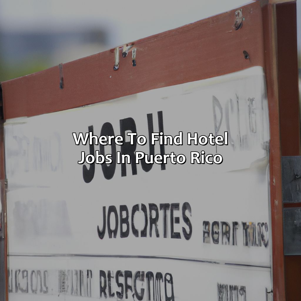Where to find hotel jobs in Puerto Rico-trabajos en hotels en puerto rico, 