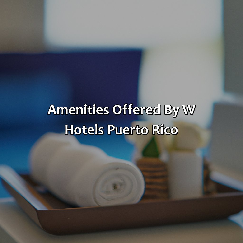 Amenities Offered by W Hotels Puerto Rico-w hotels puerto rico, 