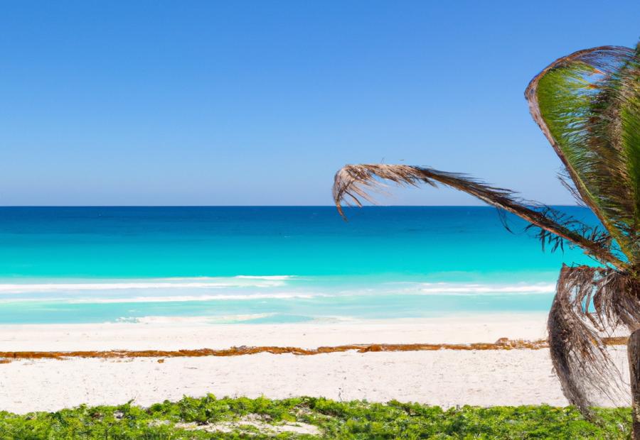Hottest time to visit Cancun between December and April, with warm temperatures 